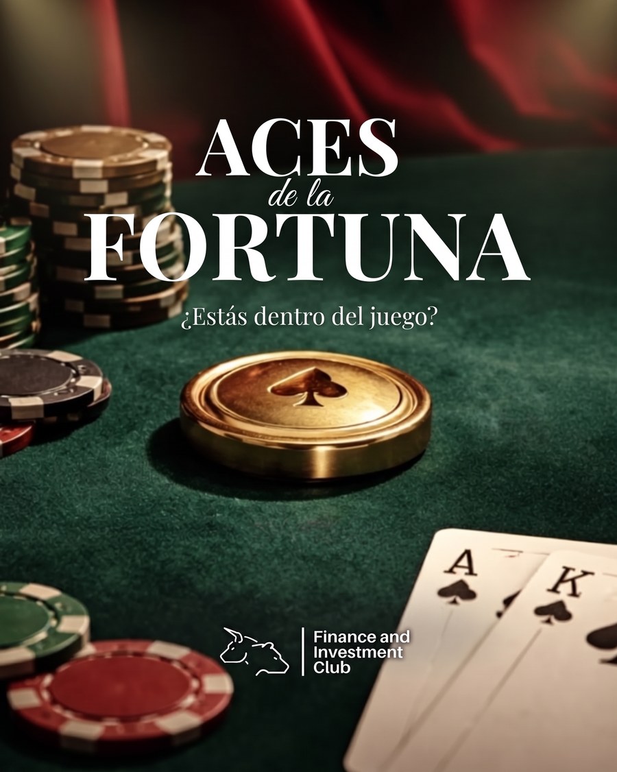 Flyer oficial de Aces de la Fortuna, torneo de póker Texas Hold'em del club